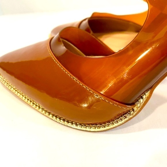BCBGeneration Brown Heels in Transparent Vinyl Women’s Size 8.5 - Picture 8 of 13